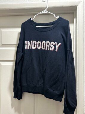 Lightweight Navy "Indoorsy" Sweatshirt